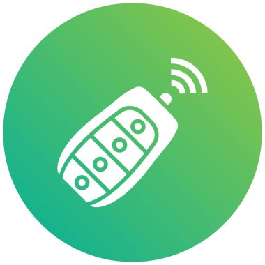 Akıllı Anahtar Vektörü Simgesi Tasarım İllüstrasyonu