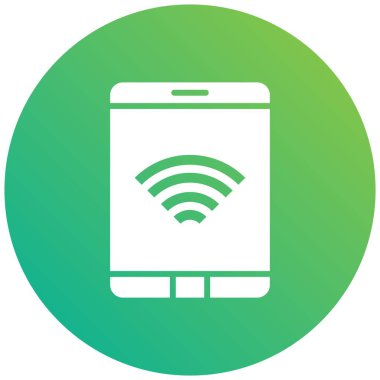 Tablet Vektör Simgesi Tasarım İllüstrasyonu