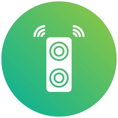 Sözcü Vektör Simgesi Tasarım İllüstrasyonu