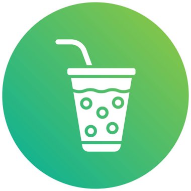 Soda Vektörü Simgesi Tasarım İllüstrasyonu