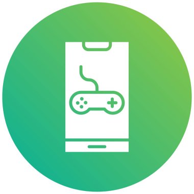 Oyun Vektörü Simgesi Tasarım İllüstrasyonu