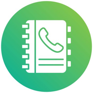 Kişiler kitabı Vektör Simgesi Tasarım İllüstrasyonu