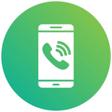 Mobil Arama Vektör Simgesi Tasarım ResmiComment