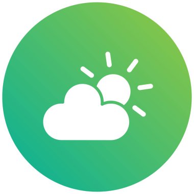 Bulut Vektörü Simgesi Tasarım İllüstrasyonu