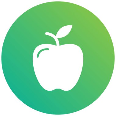 Apple Vektör Simgesi Tasarım İllüstrasyonu