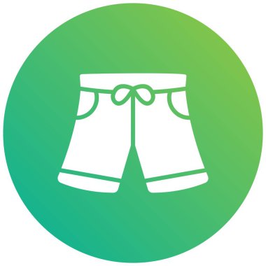 Kısa Vektör Simgesi Tasarım İllüstrasyonu