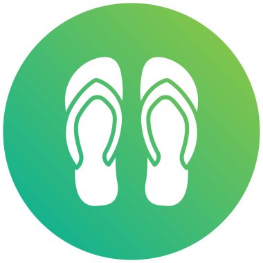 Flip flop Vektör Simgesi Tasarım İllüstrasyonu