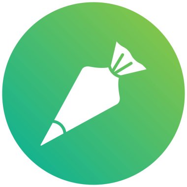 Hamur Torbası Vektör Simgesi Tasarım İllüstrasyonu