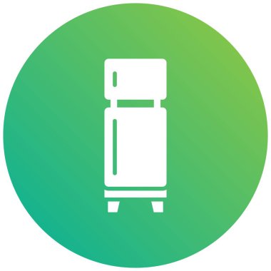 Buzdolabı Vektörü Simgesi Tasarım İllüstrasyonu