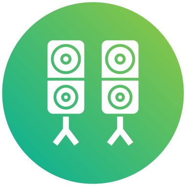 Sözcü Vektör Simgesi Tasarım İllüstrasyonu