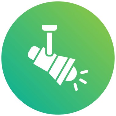 Spot Işık Vektör Simgesi Tasarım Çizimi