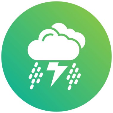 Storm Vektör Simgesi Tasarım İllüstrasyonu