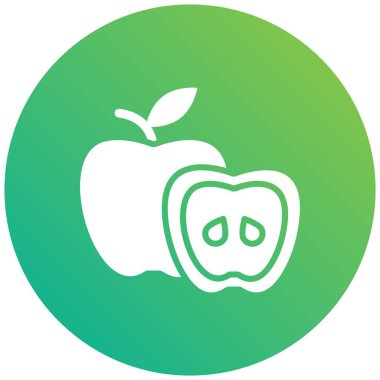 Apple Vektör Simgesi Tasarım İllüstrasyonu