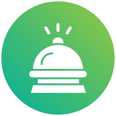 Otel Çanı Vektör Simgesi Tasarım İllüstrasyonu