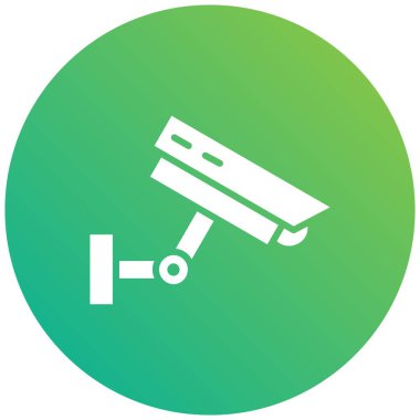 Cctv Vektör Simgesi Tasarım İllüstrasyonu