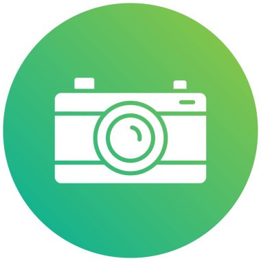 Kamera Vektörü Simgesi Tasarım İllüstrasyonu