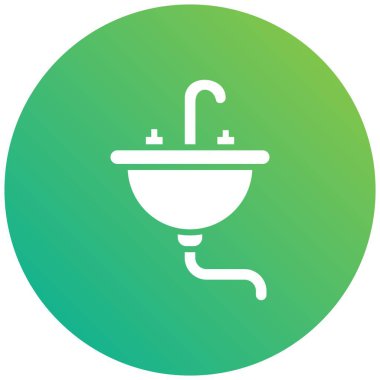 Batık Vektörü Simgesi Tasarım Çizimi