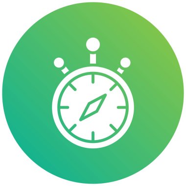 Stopwatch Vektör Simgesi Tasarım İllüstrasyonu