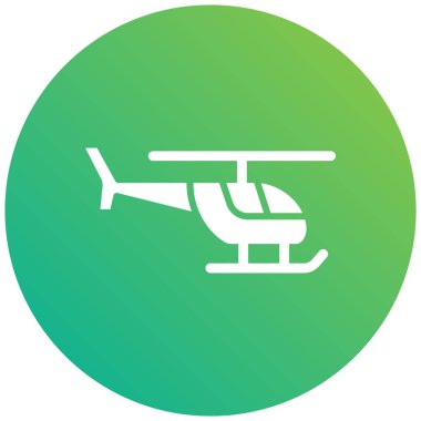 Helikopter Vektör Simgesi Tasarım İllüstrasyonu