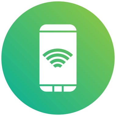 Wifi Vektör Simgesi Tasarım İllüstrasyonu