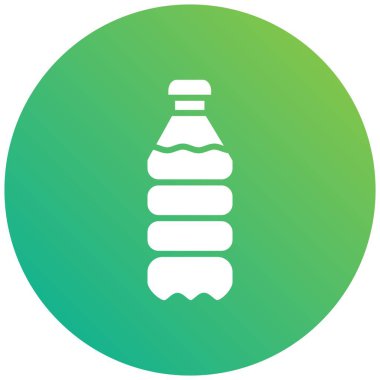 Plastik şişe Vektör Simgesi Tasarım İllüstrasyonu