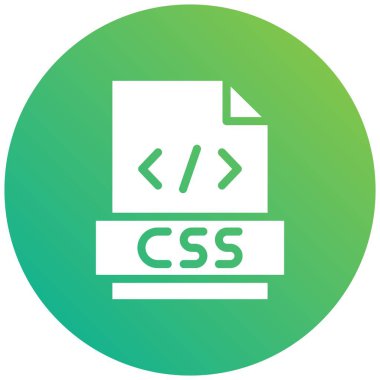 CSS Vektör Simgesi Tasarım İllüstrasyonu