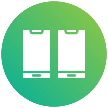 Cep telefonları Vektör Simgesi Tasarım İllüstrasyonu