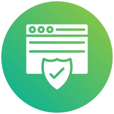 Güvenlik Vektörü Simgesi Tasarım İllüstrasyonu