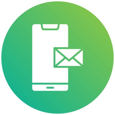 E- posta Vektör Simgesi Tasarım İllüstrasyonu