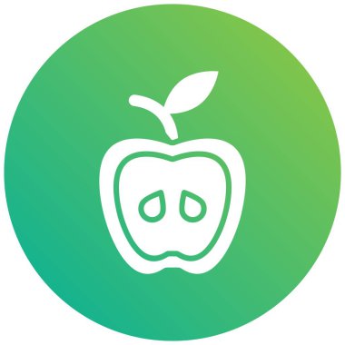 Apple Vektör Simgesi Tasarım İllüstrasyonu