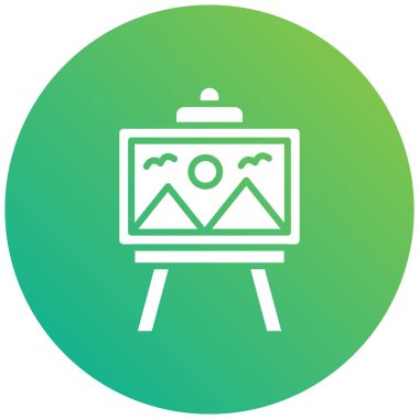 Boyama Vektörü Simgesi Tasarım İllüstrasyonu