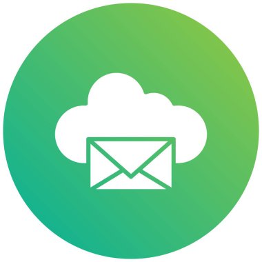 E- posta Vektör Simgesi Tasarım İllüstrasyonu