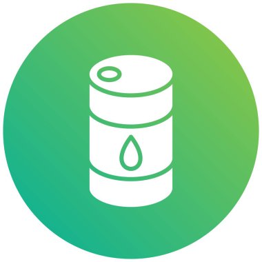 Namlu Vektörü Simgesi Tasarımı Çizimi