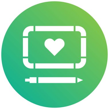 Manyetik Tahta Vektör Simgesi Tasarım İllüstrasyonu