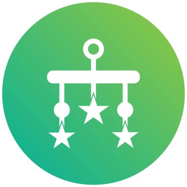 Beşik oyuncağı Vektör Simgesi Tasarım İllüstrasyonu