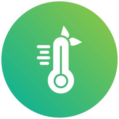 Termometre Vektör Simgesi Tasarım İllüstrasyonu