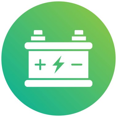 Araba aküsü Vektör Simgesi Tasarım ResmiComment