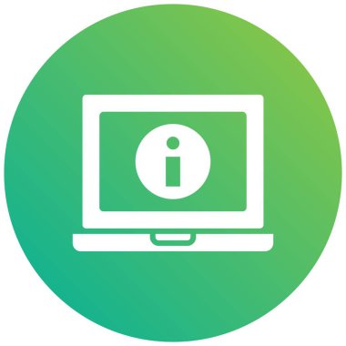 Bilgi Vektörü Simgesi Tasarım İllüstrasyonu