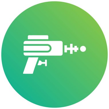 Lazer silahı Vektör Simgesi Tasarım İllüstrasyonu