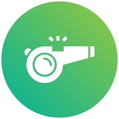 Islık Vektörü Simgesi Tasarım İllüstrasyonu