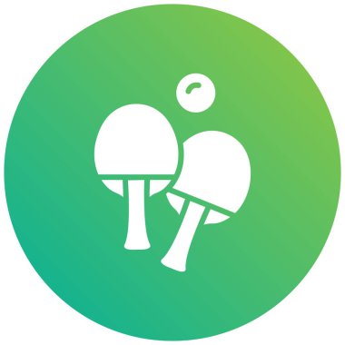 Ping pong Vektör Simgesi Tasarım İllüstrasyonu