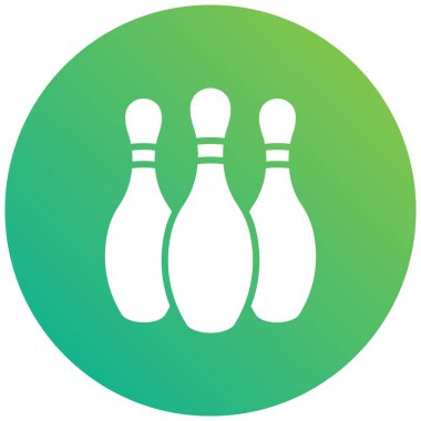 Bowling lobutları Vektör Simgesi Tasarım İllüstrasyonu