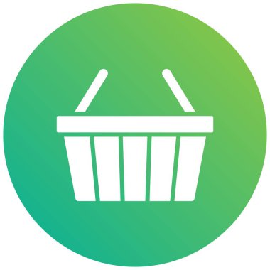 Alışveriş sepeti Vektör Simgesi Tasarım Çizimi