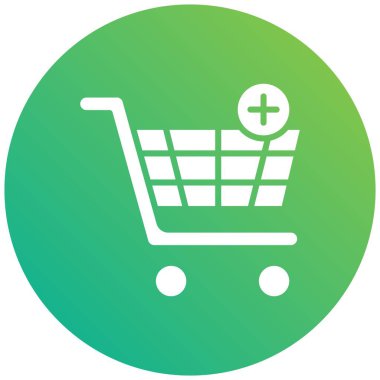 Sepet Vektör Simgesi Tasarım Çizimine Ekle