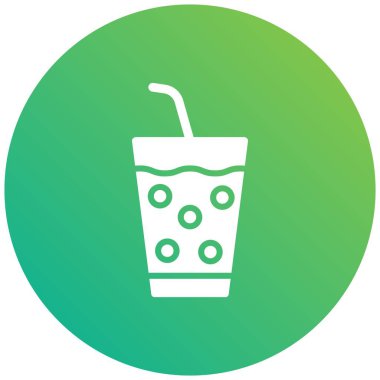 İçecek Vektörü Simgesi Tasarım İllüstrasyonu