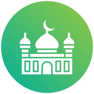 Cami Vektörü Simgesi Tasarım Çizimi