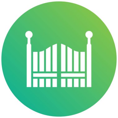 Kapı Vektörü Simgesi Tasarım Çizimi