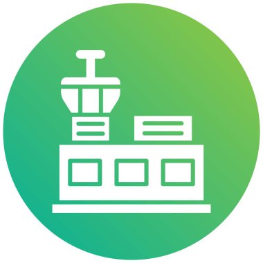 Havalimanı Vektör Simgesi Tasarım İllüstrasyonu