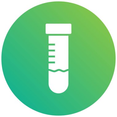 Test tübü Vektör Simgesi Tasarım İllüstrasyonu