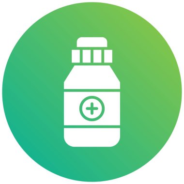 İlaç kavanozu Vektör Simgesi Tasarım İllüstrasyonu